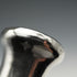 1965 Vintage British Black Shaft Sterling Silver Plain Rondel Handle Walking Stick 90cm
