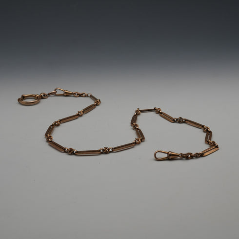 Vintage Gold Filled Albert Chain with Swivel Clasps, 50cm Total Length