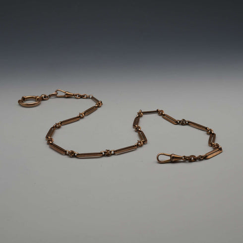 Vintage Gold Filled Albert Chain with Swivel Clasps, 50cm Total Length