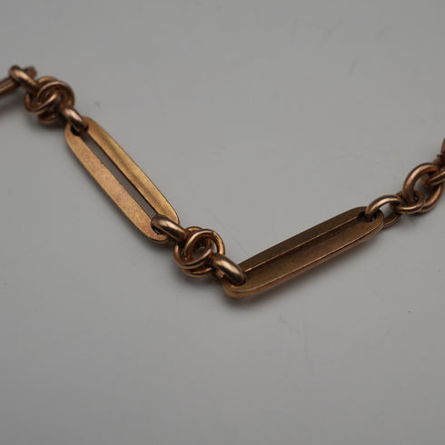 Vintage Gold Filled Albert Chain with Swivel Clasps, 50cm Total Length