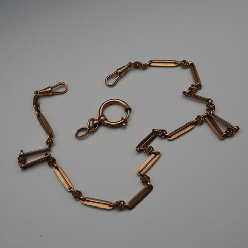 Vintage Gold Filled Albert Chain with Swivel Clasps, 50cm Total Length