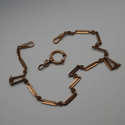 Vintage Gold Filled Albert Chain with Swivel Clasps, 50cm Total Length
