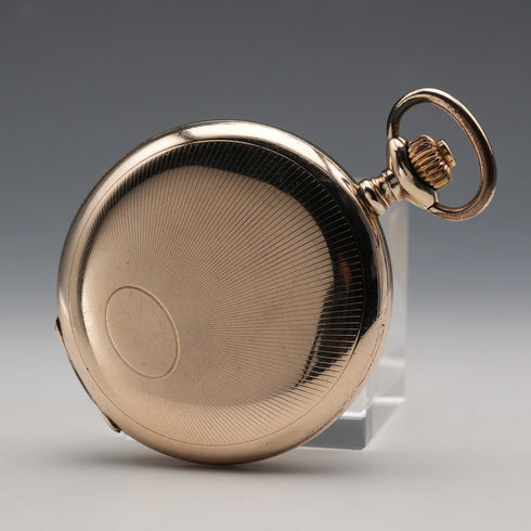 Circa 1920 Antique Tavannes Pocket Watch Gold-Filled Hunter Case Good Working Order