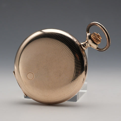 Circa 1920 Antique Tavannes Pocket Watch Gold-Filled Hunter Case Good Working Order