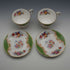 Par de tazas y platos de café estilo demitasse "Rockingham Green" de Paragon, vintage británico