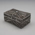 Caja pequeña de filigrana de plata esterlina vintage, pastillero, 15g