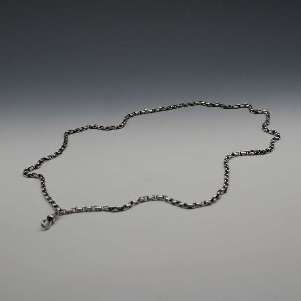Antique 800 Silver Anchor Link Long Chain 75cm 25g
