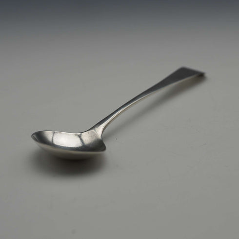 Cuchara de sal de plata de ley antigua británica de 1794, estilo Old English, Solomon Hougham, 8g