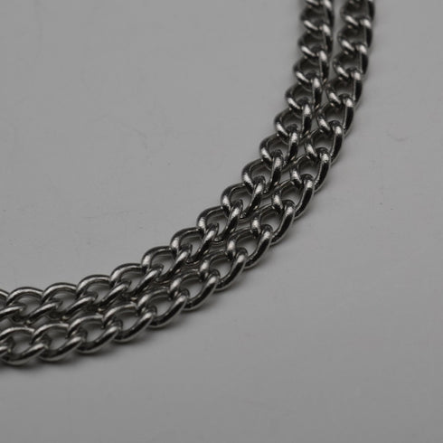 Colgante vintage de plata de ley con doble piedra (turquesa y color amatista) con cadena