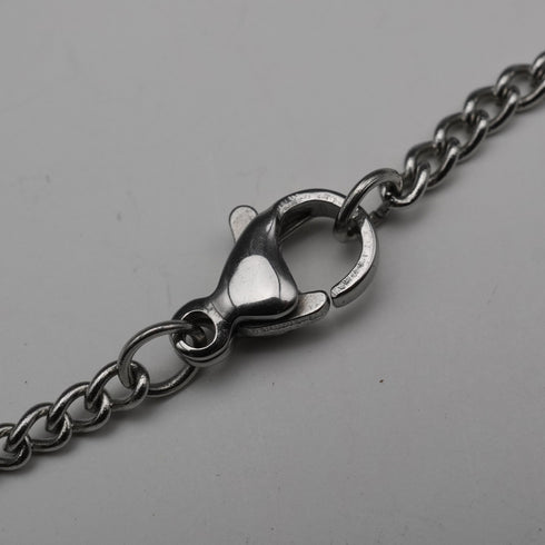 Colgante vintage de plata de ley con doble piedra (turquesa y color amatista) con cadena