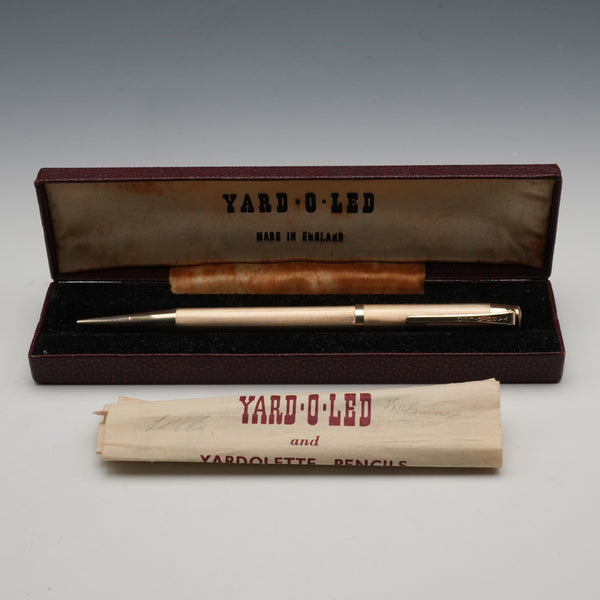 英國復古 Yard-O-Led 鍍金自動鉛筆(附筆盒及說明書)