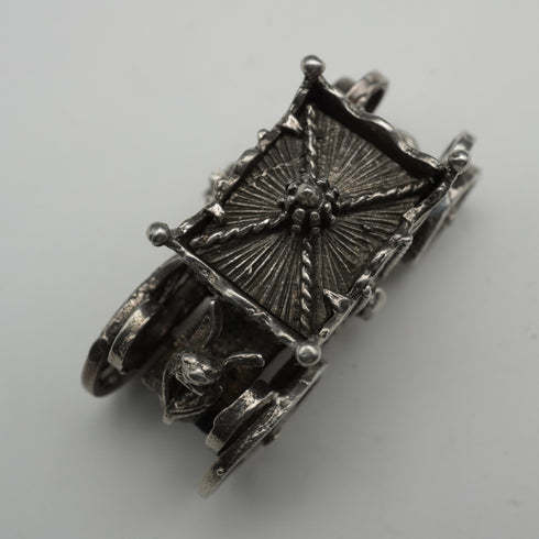 British Vintage Gold State Coach Silver Charm 12g