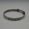 Vintage Teddy Bear Ornament Sterling Silver Adjustable Children's Bangle 6g