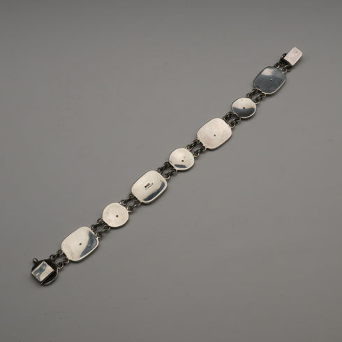 1962 Vintage British Iona Style Sterling Silver Bracelet, 24.6g, TM&Co