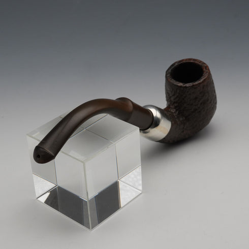 Vintage British Irish Peterson Smoking Pipe with Sterling Silver Band