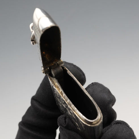 1904 British Antique Sterling Silver Vesta Case, 25g, Arthur Cook