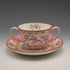 英國古董 Minton 粉紅柯卡翠絲湯杯碟組