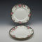 British Antique Aynsley "Black Band & Rose" Side Plates, Pair