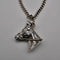 Vintage Sterling Silver Horse Head Charm Pendant, 10.1g total, with Sterling Silver Chain