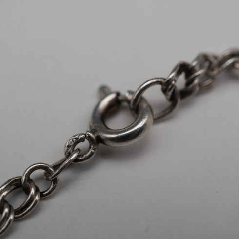 British Antique Sterling Silver Lion Passant Medal, 15.5g total, with Sterling Silver Chain, J&R Griffin