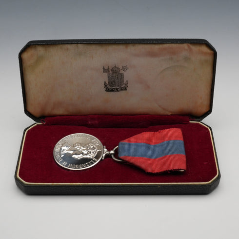 1953 UK "Imperial Service" sterling silver medal, with Royal Mint case