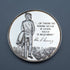 Medalla conmemorativa de plata pura del 10º aniversario del fallecimiento de J.F. Kennedy, 1973, 26g, con estuche