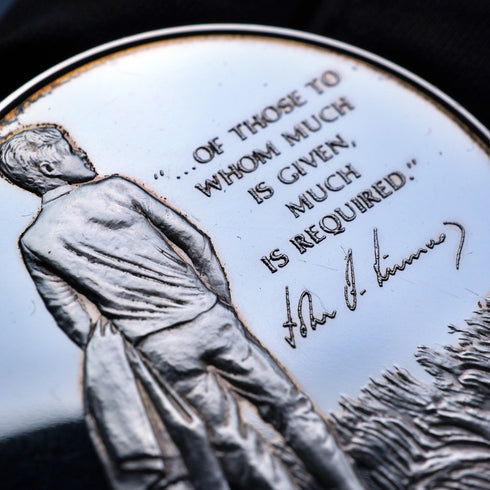 Medalla conmemorativa de plata pura del 10º aniversario del fallecimiento de J.F. Kennedy, 1973, 26g, con estuche