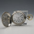 Reloj de bolsillo Longines antiguo de alrededor de 1889, plata 800, caja hunter, 43 mm de diámetro, en buen estado de funcionamiento.