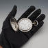 Circa 1919 antique Zenith pocket watch, 900 silver hunter case, 50mm diameter, in good working condition.