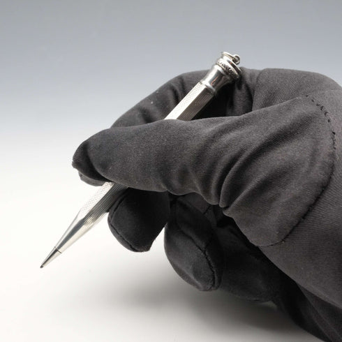 British vintage Lifelong sterling silver hexagonal small propelling pencil