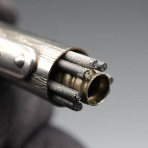 英國製復古 Yard-O-Led 鍍銀圓桿推進式鉛筆