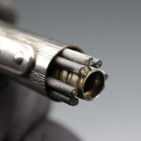 英國製復古 Yard-O-Led 鍍銀圓桿推進式鉛筆