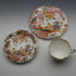 Trio de tazas de té vintage británico Royal Crown Derby "Old Aylesbury", c. 1947, n.º 2