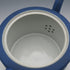 Tetera antigua de estilo tambor, Wedgwood Jasperware, Inglaterra, circa 1900