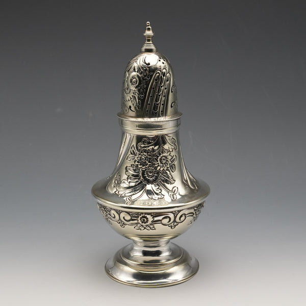 Circa 1900 British Antique Silver-Plated Sugar Shaker, John Sanderson