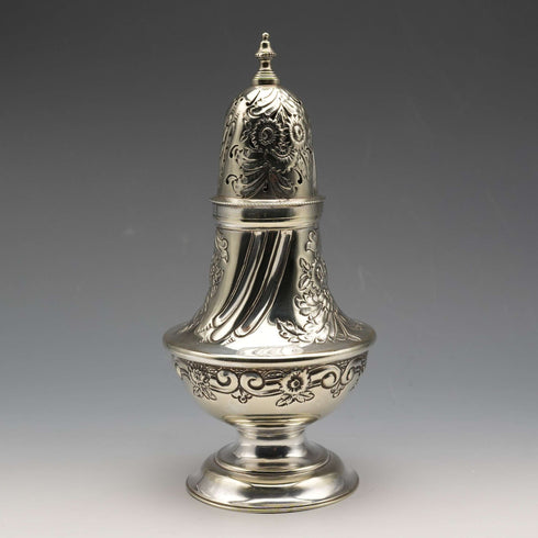 Circa 1900 British Antique Silver-Plated Sugar Shaker, John Sanderson
