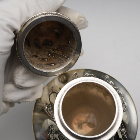 Circa 1900 British Antique Silver-Plated Sugar Shaker, John Sanderson