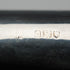 1914 British Antique Thunk Shaft Sterling Silver-Mounted Large-Curved Handle Walking Stick Cane 93 cm