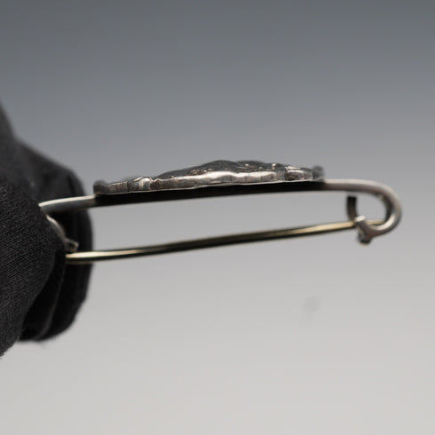 1902 British Antique Art Nouveau Female Relief Sterling Silver Brooch James Deakin & Sons