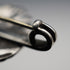 1902 British Antique Art Nouveau Female Relief Sterling Silver Brooch James Deakin & Sons