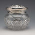 Circa 1900 American Antique Sterling Silver Lidded Cut Glass Jar Wilcox & Evertsen