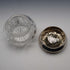 Circa 1900 American Antique Sterling Silver Lidded Cut Glass Jar Wilcox & Evertsen
