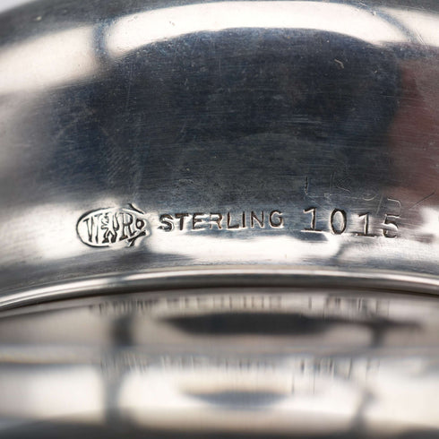 Circa 1900 American Antique Sterling Silver Lidded Cut Glass Jar Wilcox & Evertsen