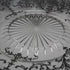 Vintage American Silver-Overlay Glass Plate, 25 cm Diameter