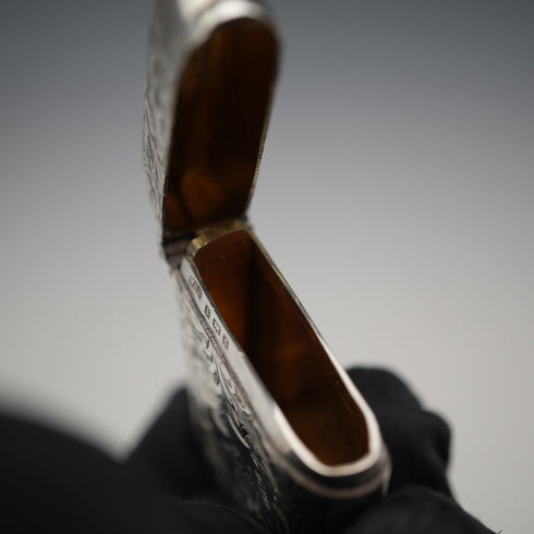 1903 British Antique Sterling Silver Vestas Case 30g WILLIAM HAIR HASELER