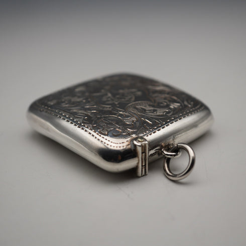 1903 British Antique Sterling Silver Vestas Case 30g Samuel Levi