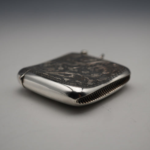 1903 British Antique Sterling Silver Vestas Case 30g Samuel Levi