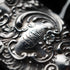 Antique Floral Repoussé Sterling Silver Vest Case 24g