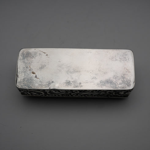 1906 British Antique Sterling Silver Trinket Box 64g GEORGE NATHAN & RIDLEY HAYES