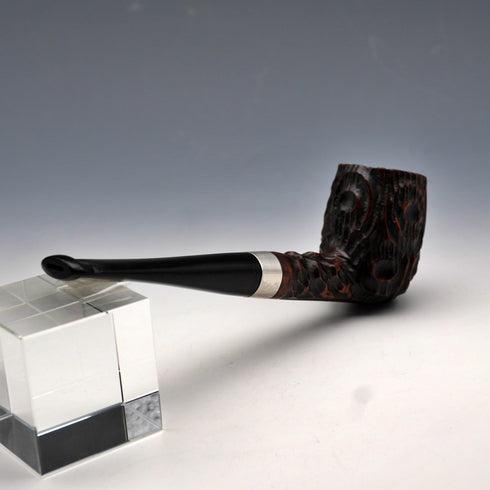 美国复古 L&H Stern “Sterncrest” 雪茄烟斗 纯银装饰